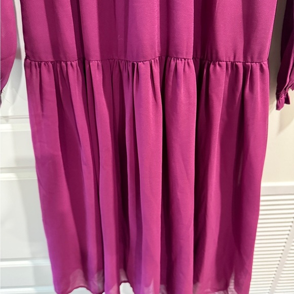 HYFVE Long-Sleeve Midi Dress NWT Sz M Stretch Tiered Lined OOTD TikTok Cocktail - Picture 5 of 8